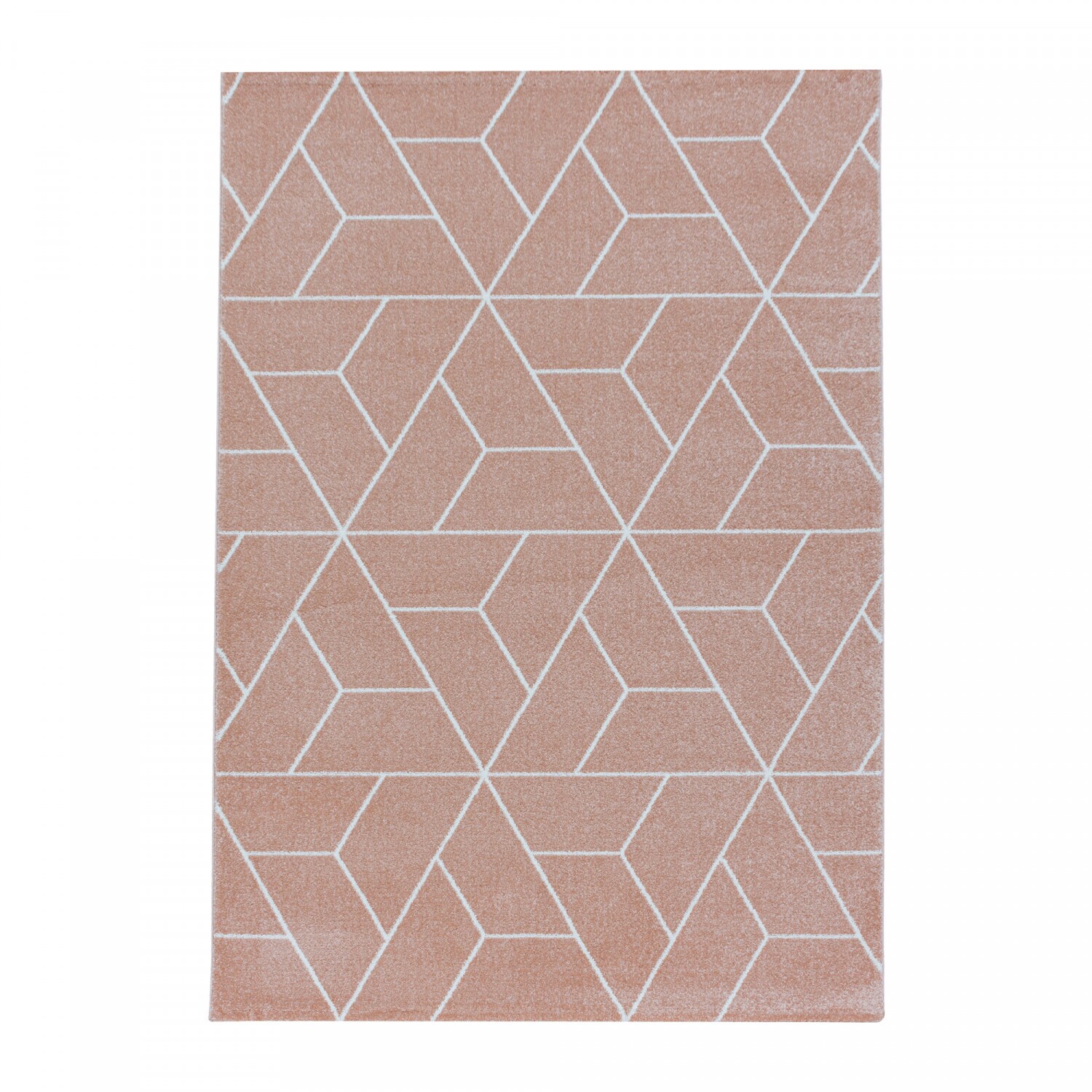 Designer Kurzflor Teppich modern design Wohnzimmer meliert kariert Höhe 10 mm
