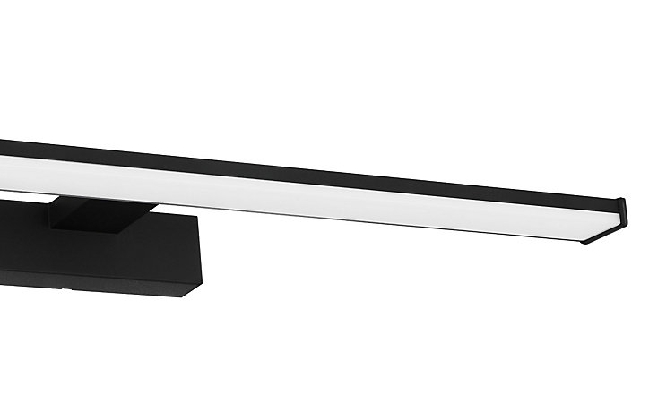 Applique murale de salle de bain Pandella LED intégrée 1350 IP44 11W blanc froid noir