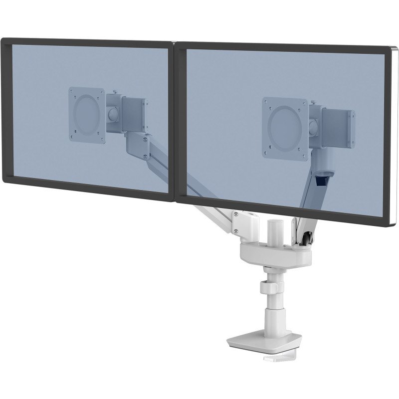 Bras support écran double compact avec glissières Tallo Top Mount Fellowes