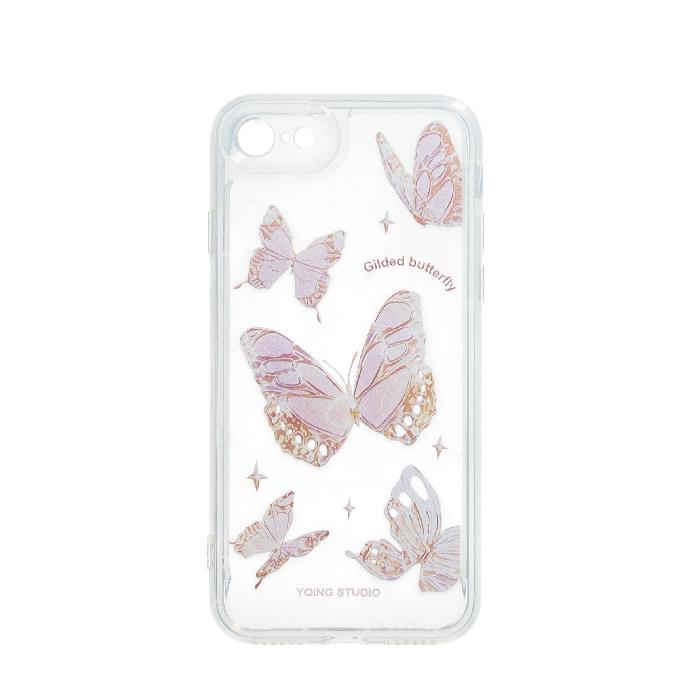 iPhone SE (2022/2020) / 8 / 7 Gummi Case Schutzhülle mit Kameraschutz - Gilded Butterfly