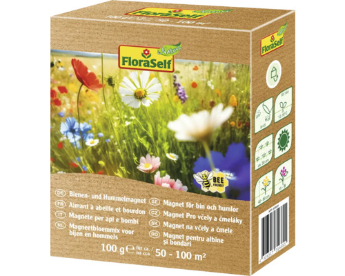 Wilde bloemenweide zaden FloraSelf Nature – een magneet voor bijen en hommels, ca. 100 m²