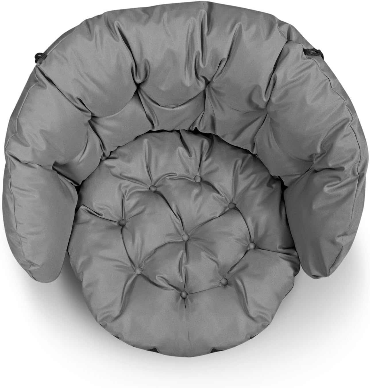 Gartenkissen-Set Kissen für Gartenmöbel 2X 122x40 cm und 1x 190x40 cm Wasserdicht Wasserdichtes Codura-PVC Dunkelgrau
