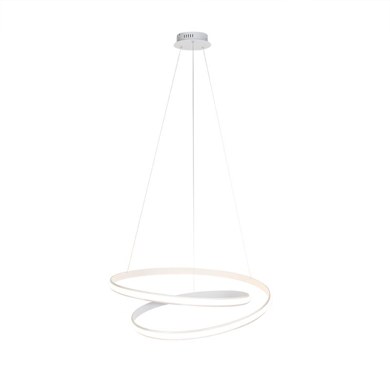 Moderne hanglamp wit 74 cm incl. LED dimbaar - Rowan