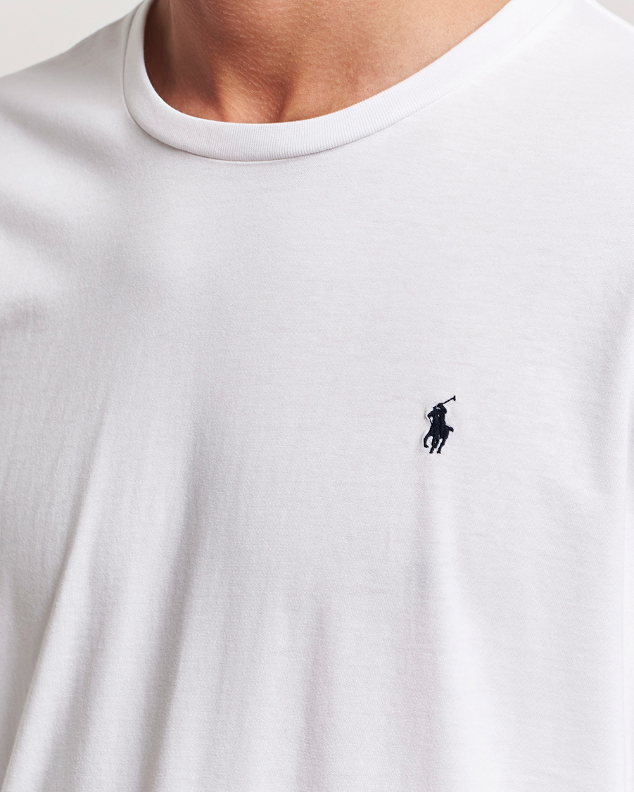 Polo Ralph Lauren Liquid Cotton Long Sleeve Crew Neck Tee White