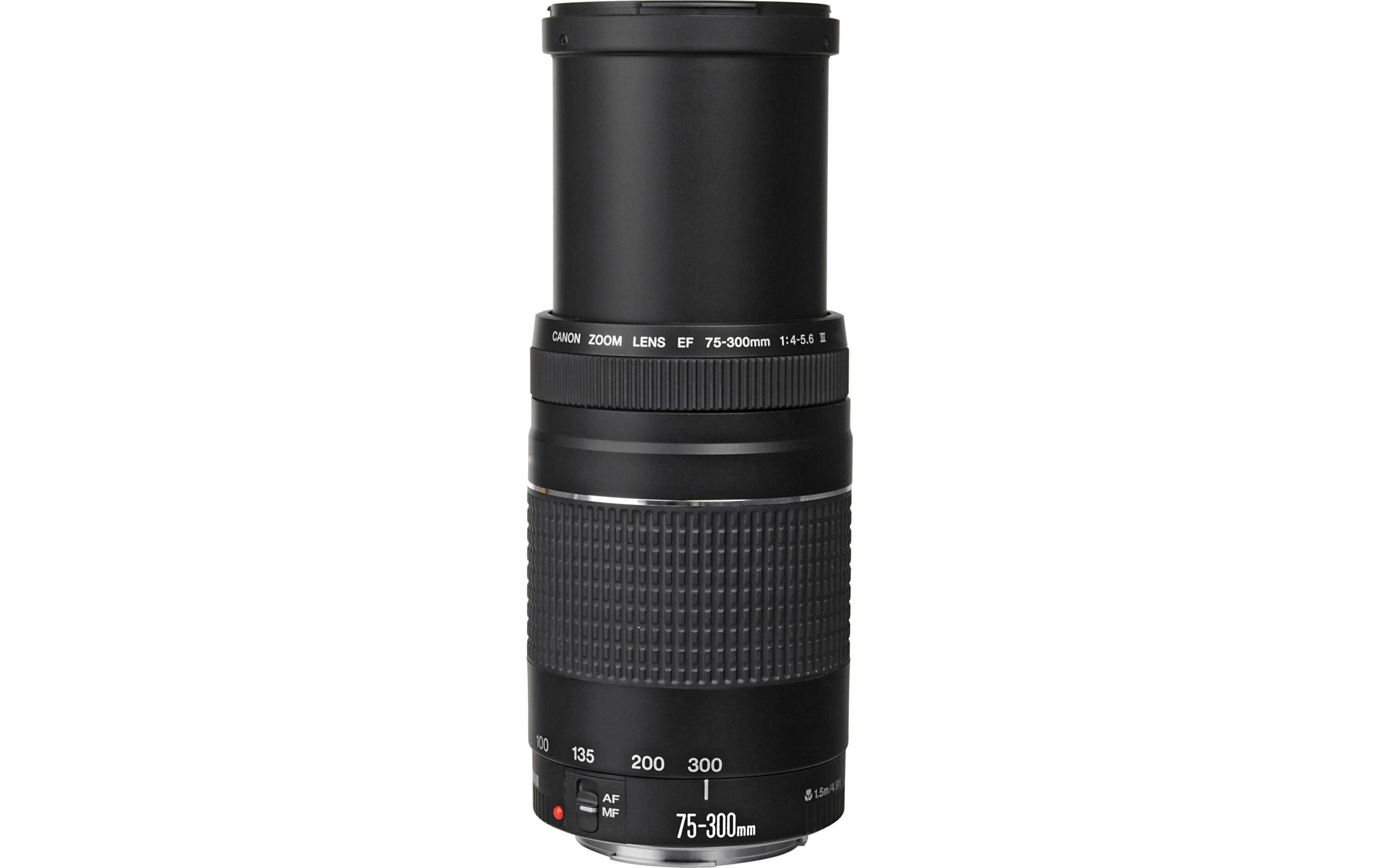Zoomobjektiv EF 75-300 mm F/4.0-5.6 III<br>Leichtes Telezoom-Objektiv mit vierfacher Vergrösserung