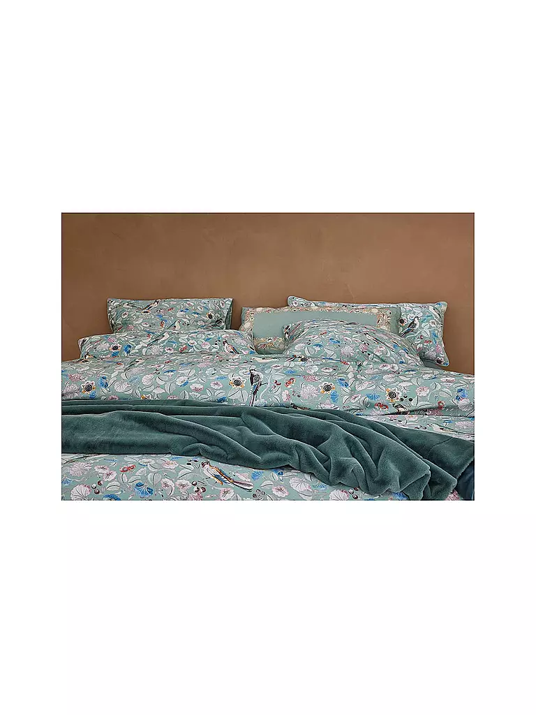 ESSENZA Satin-Bettwäsche ALESTE 70x90cm/140x200cm Surf Green  hellgrün