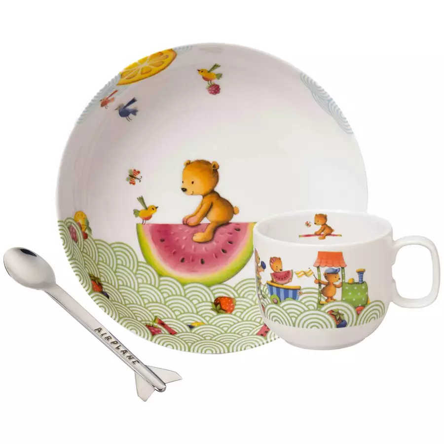 Villeroy & Boch Kindergeschirr Hungry as a Bear 3er Set bunt