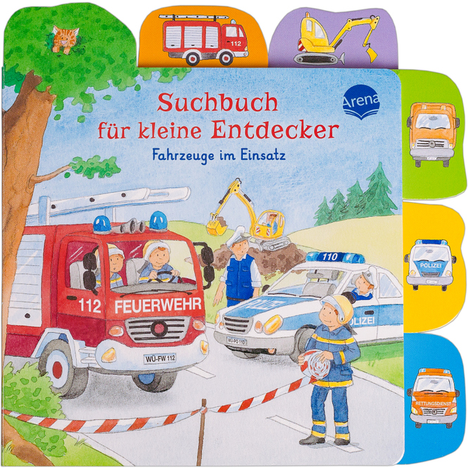 Suchbuch für kleine Entdecker - Fahrzeuge im Einsatz