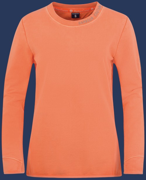 Beachpullover Lady French Terry 400, Neonpeach