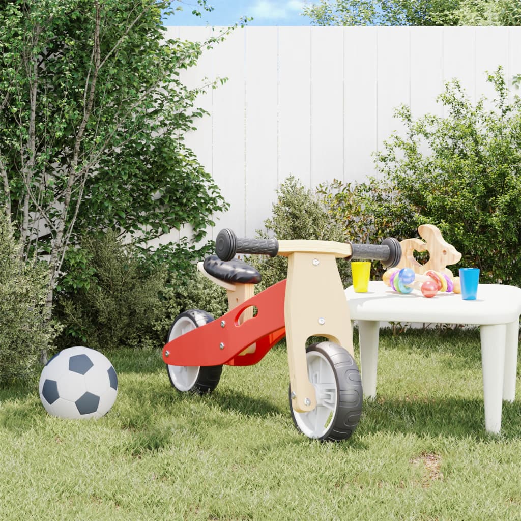 Vélo d'équilibre pour enfants 2-in-1 rouge