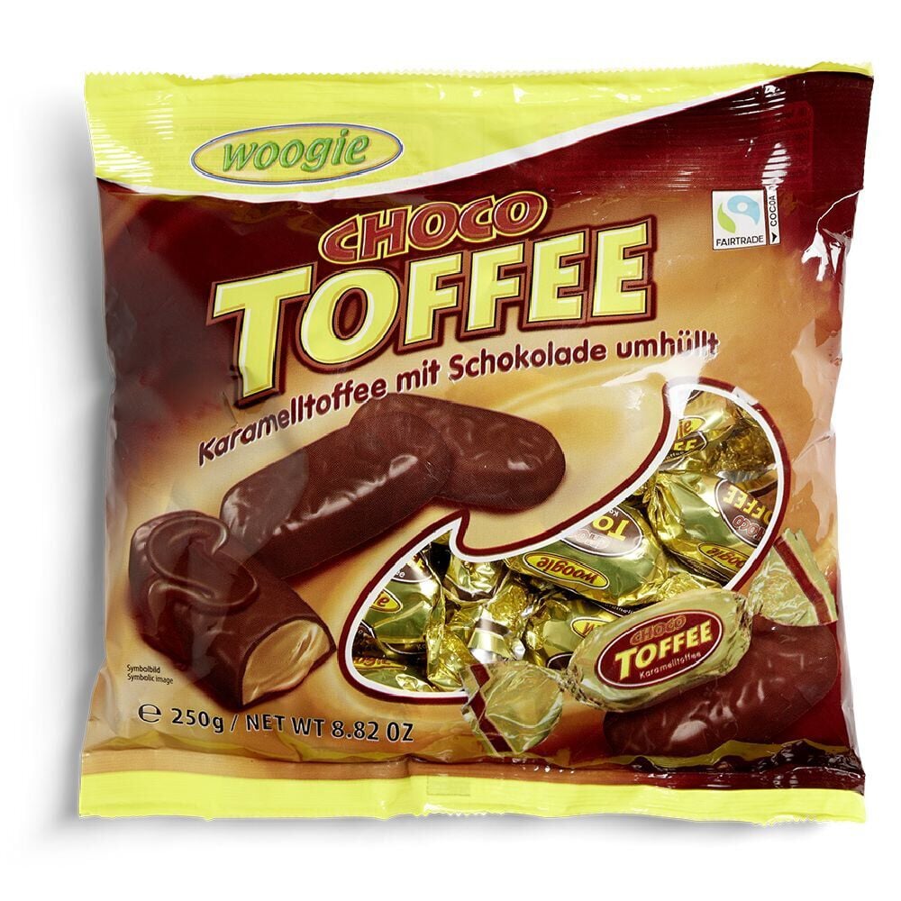 Bonbons caramel tendre enrobés de chocolat 250gr
