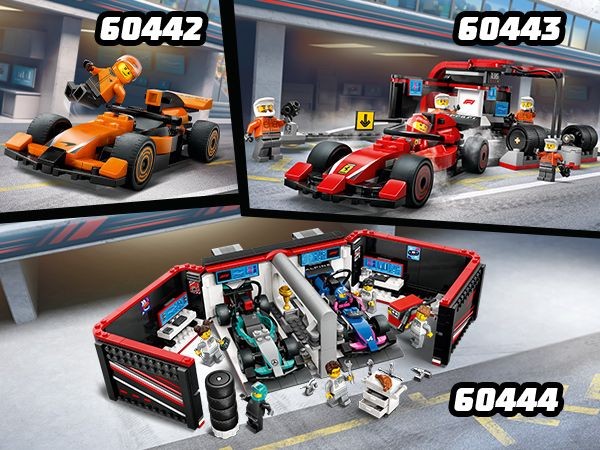 LEGO - LEGO City - F1® Pitstop og Pitcrew med Ferrari-bil (60443)