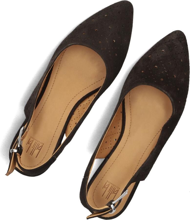 BILLI BI Slingbacks Dames A9414 Maat: 39 Materiaal: Suède Kleur: Bruin