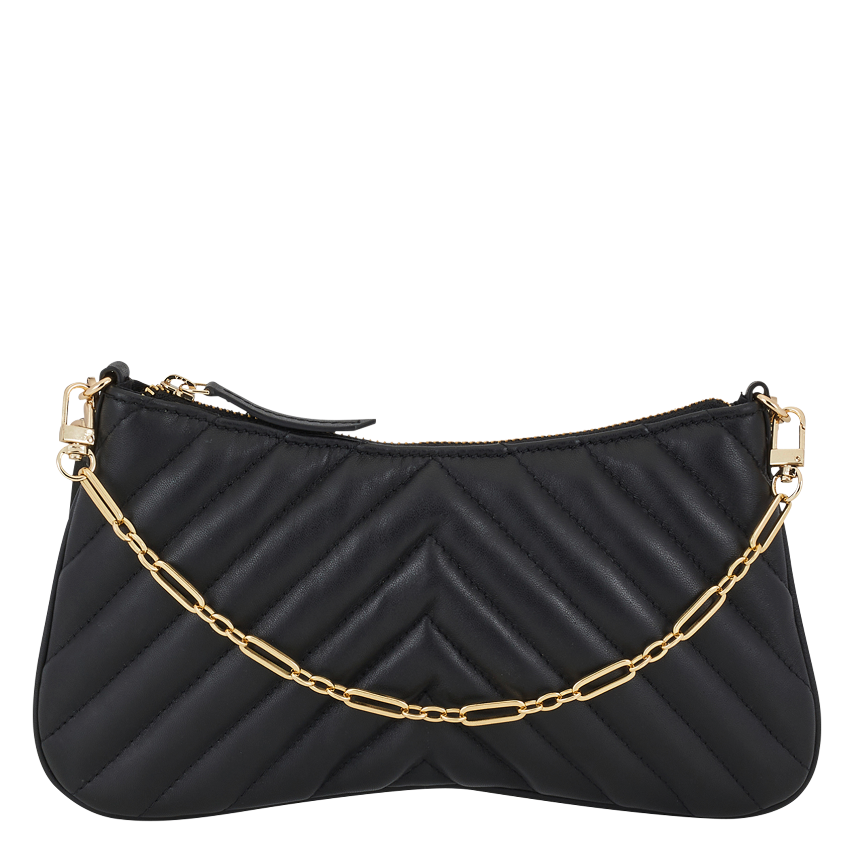 ELVIRE - Pochette en cuir| Noir