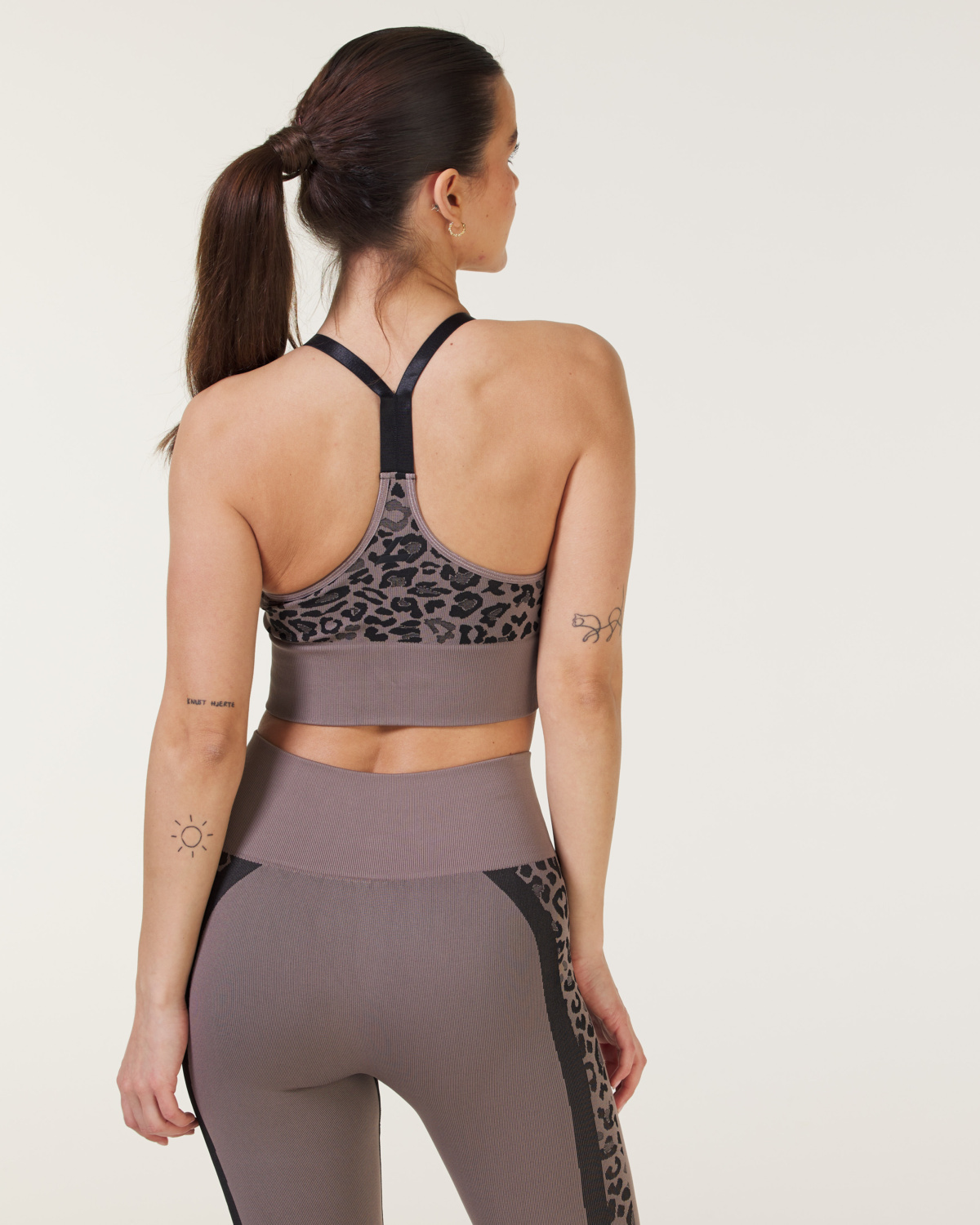 LEVITY Leopard Seamless Bra Brown Iron Leo