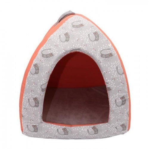 tenda de espuma laranja para gatos da AIME