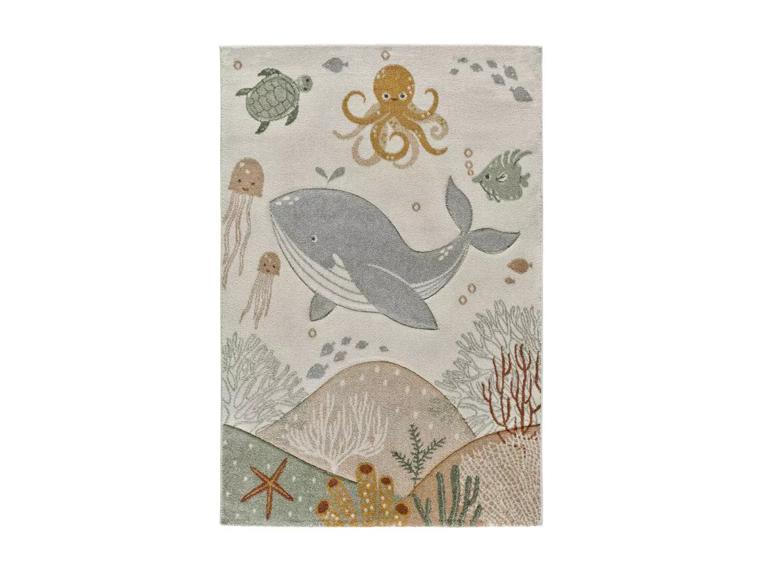 Tapis intérieur - enfant animaux - multicolore - 120 x 170 cm - BALLOON