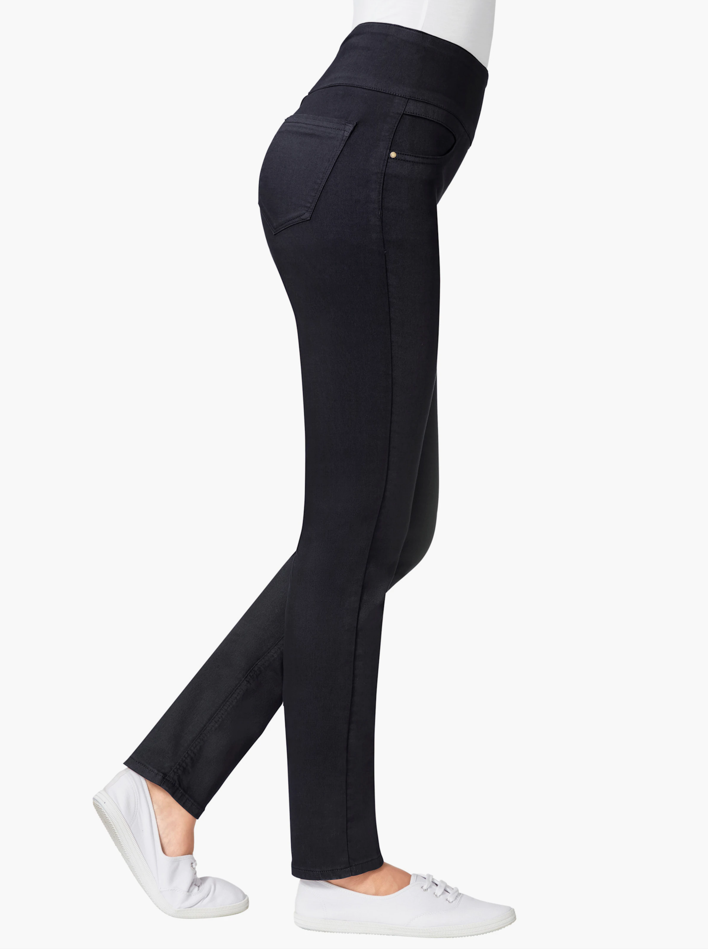 Schlupfhose mit hohem Dehnbund