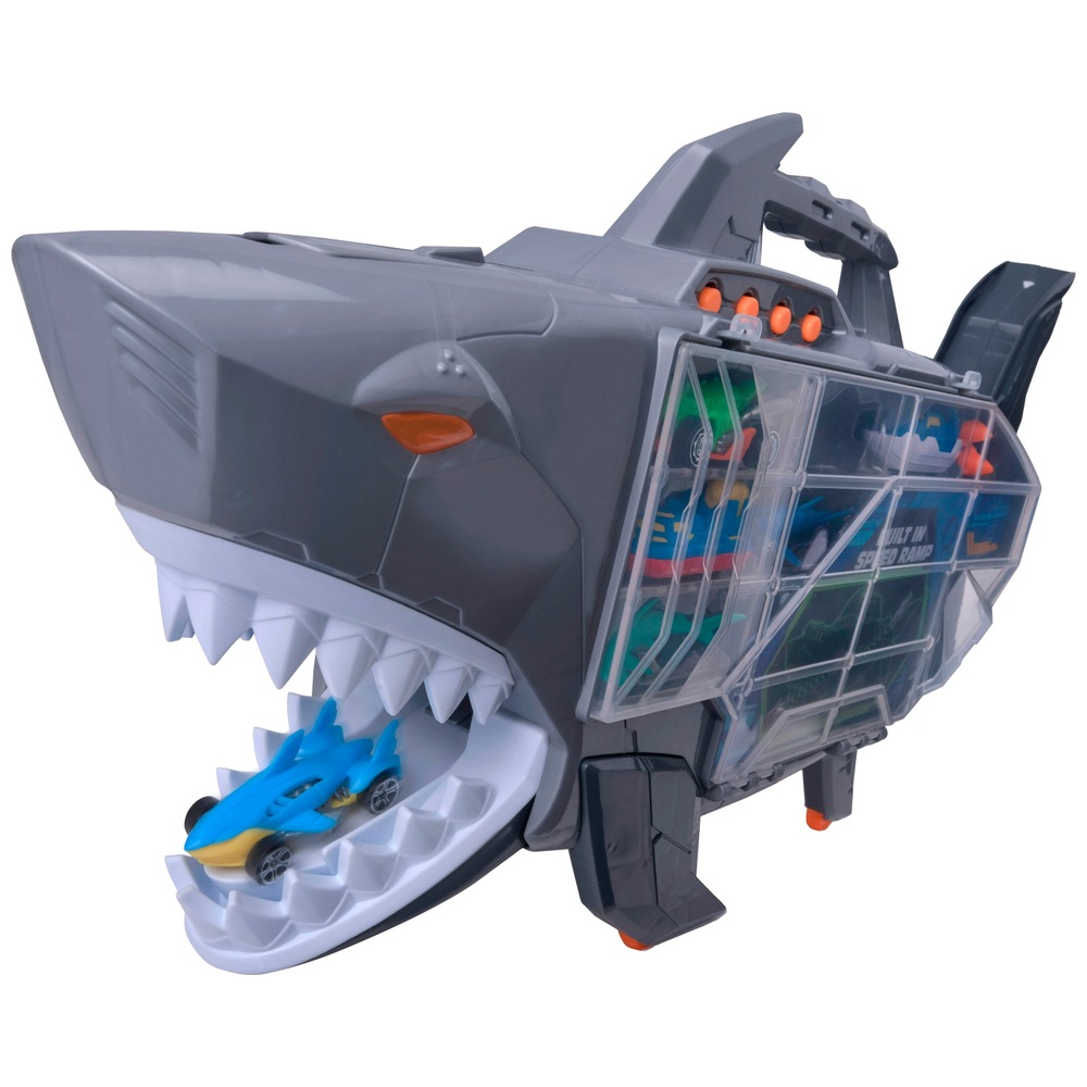 Teamsterz Beast Machines Hai-Transporter mit Fahrzeugen