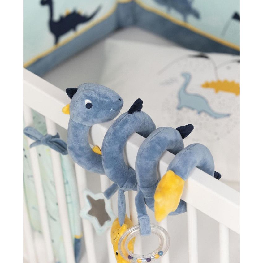 Spirale d'activités en polyester Mes amis les dinos - Bleu moyen