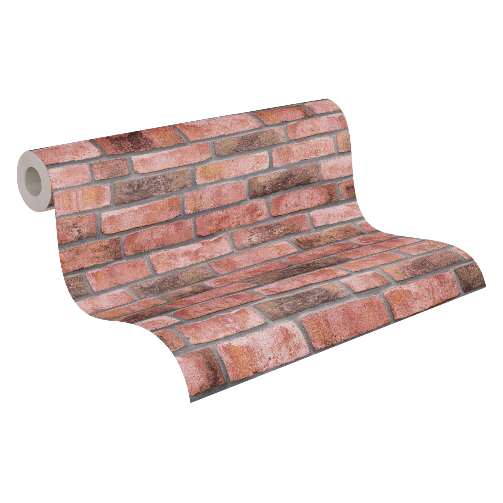 A.S. Creation Vliestapete BRICKS & STONES - rot-grau - Steinoptik - 10 Meter
