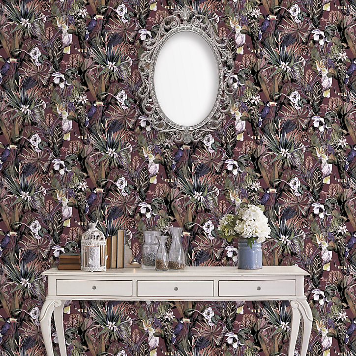 Papier peint Vinyle Intissé GoodHome Otel Carmin