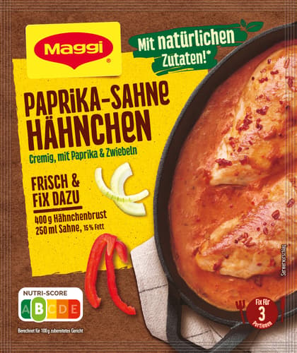 MAGGI Fix für Paprika-Sahne Hähnchen