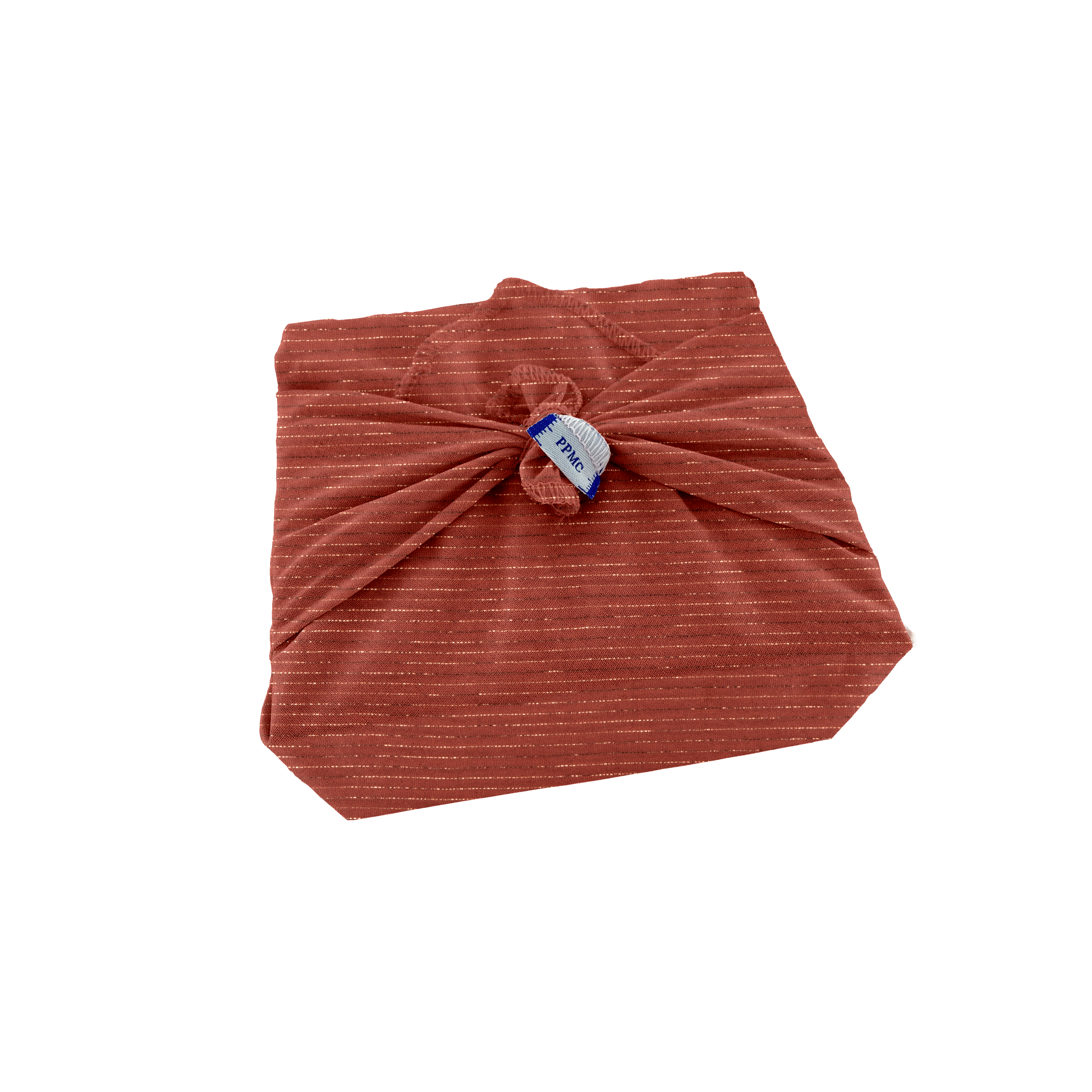 Furoshiki Petit 35 X 35 Cm Gaze Lurex Terracotta