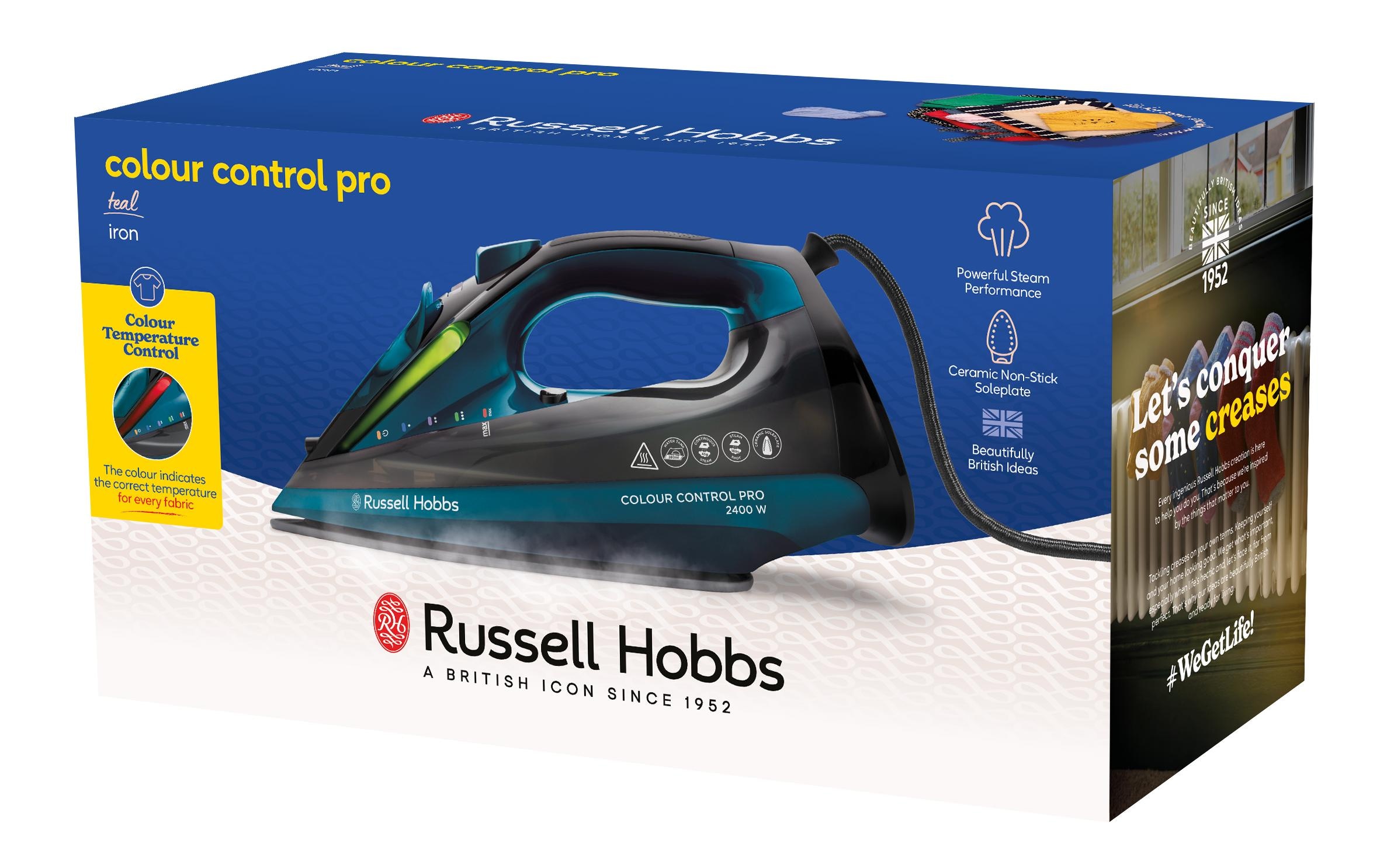 RUSSELL HOBBS Dampfbügeleisen »Colour Control Pro« 2400 W