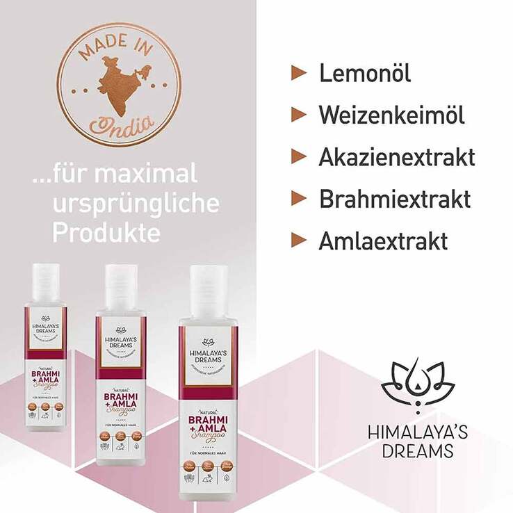 Himalayas Dreams Ayurveda Shampoo Brahmi & Amla, 200 ml