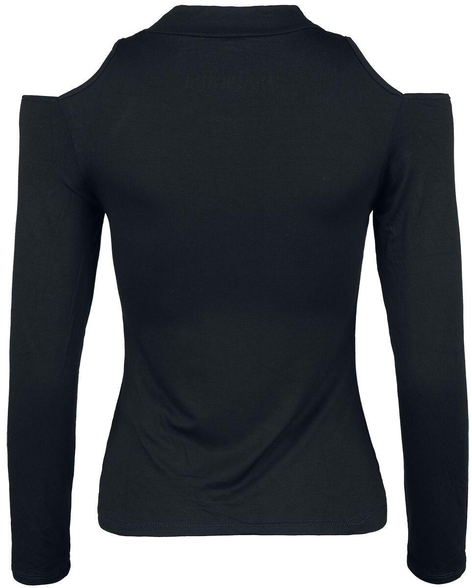 Haut Manches Longues avec Découpes | Gothicana by EMP T-shirt manches longues