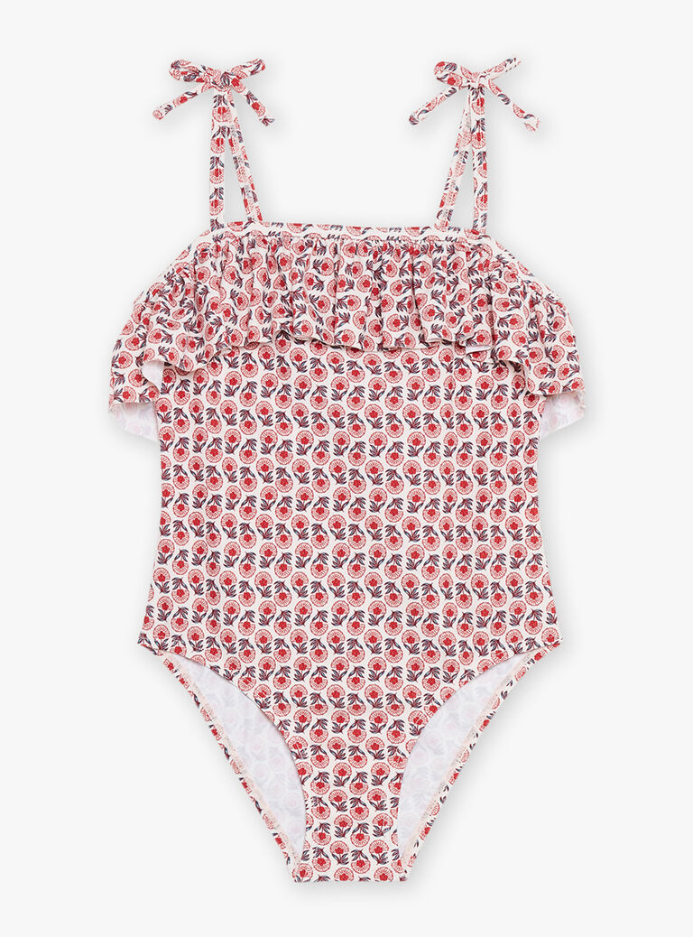 Maillot de bain 1 pièce nude à imprimé fleuri