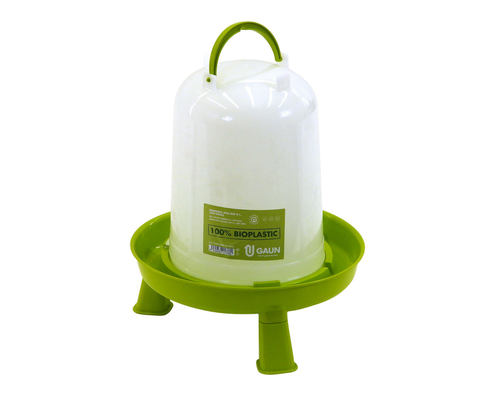 Abreuvoir bio plastique sur pieds 8 litres poules et volailles