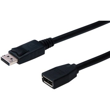 Rallonge DisplayPort 1.2, 2,0 m, noir