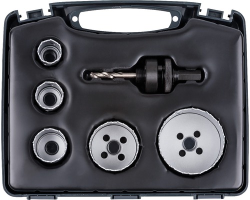Gatenzaagset Wolfcraft bimetaal Ø 25-83 mm 6-delig