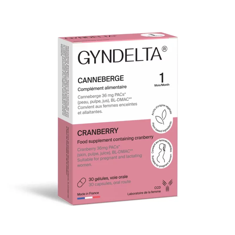 Gyndelta Canneberge - 30 Gélules