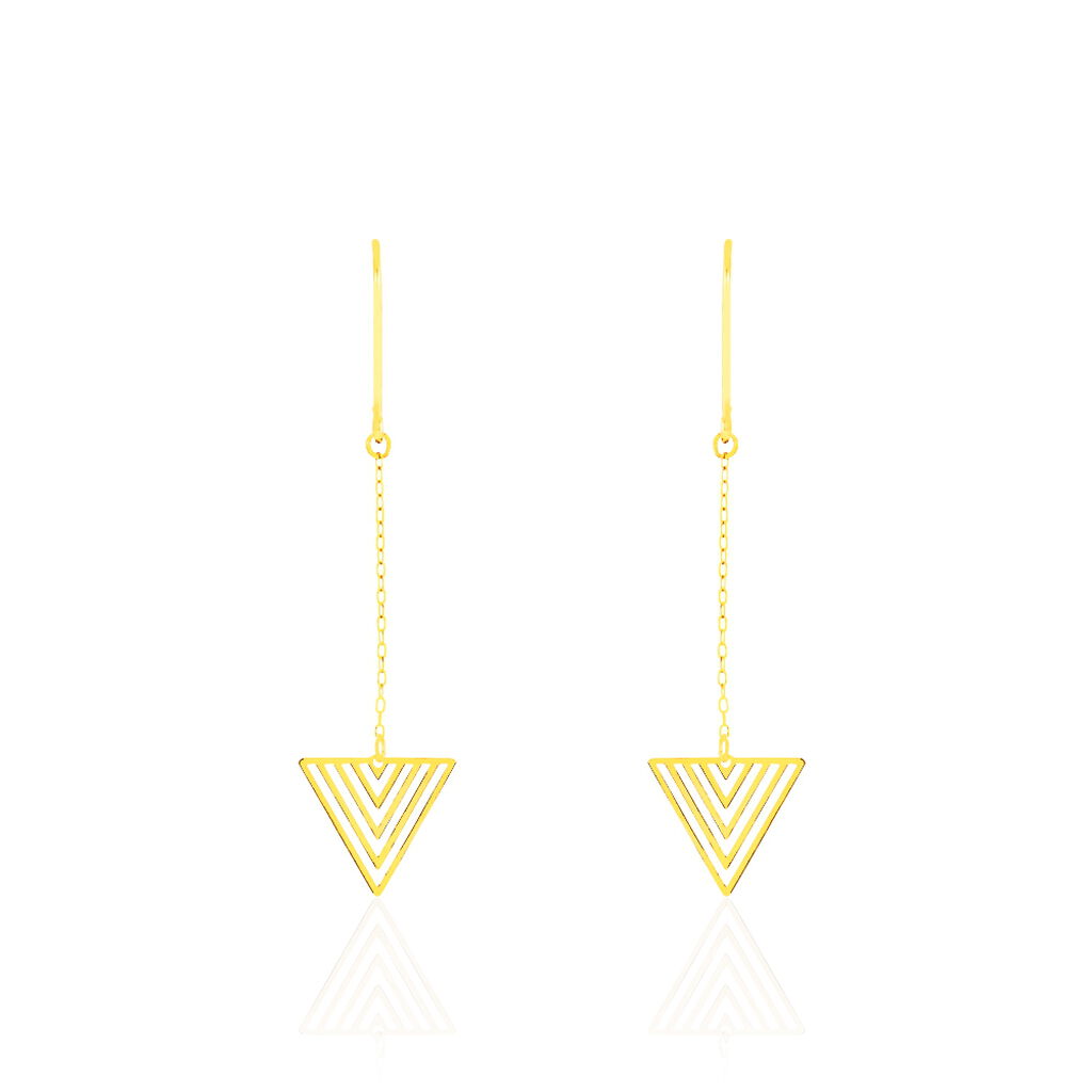 Boucles D'oreilles Pendantes Katie Or Jaune