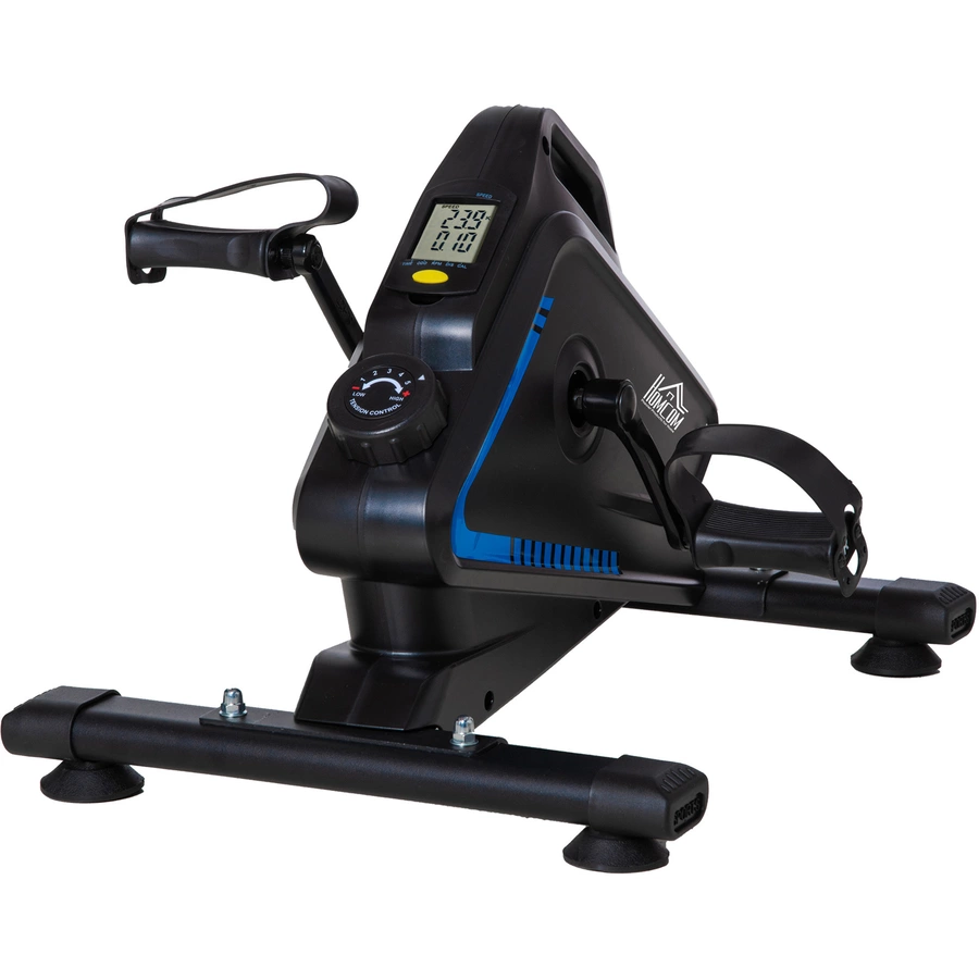 HOMCOM Mini Heimtrainer mit einstellbarem Widerstand schwarz