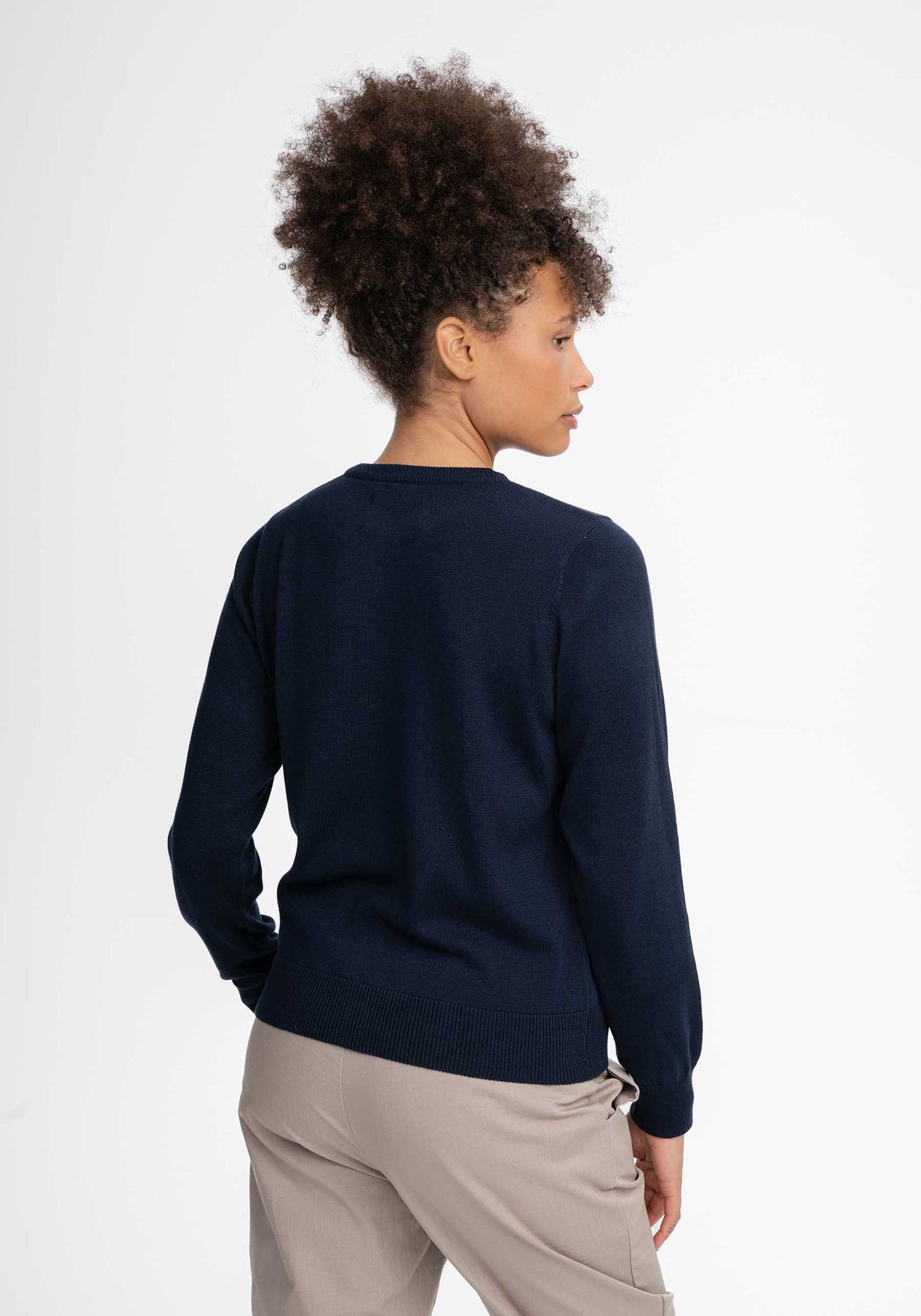 Mela Feinstrickpullover Dhana Navy