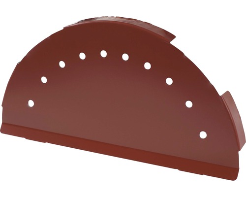 PRECIT eindkap voor nokafsluiting, oxiderood RAL 3009, 280 mm