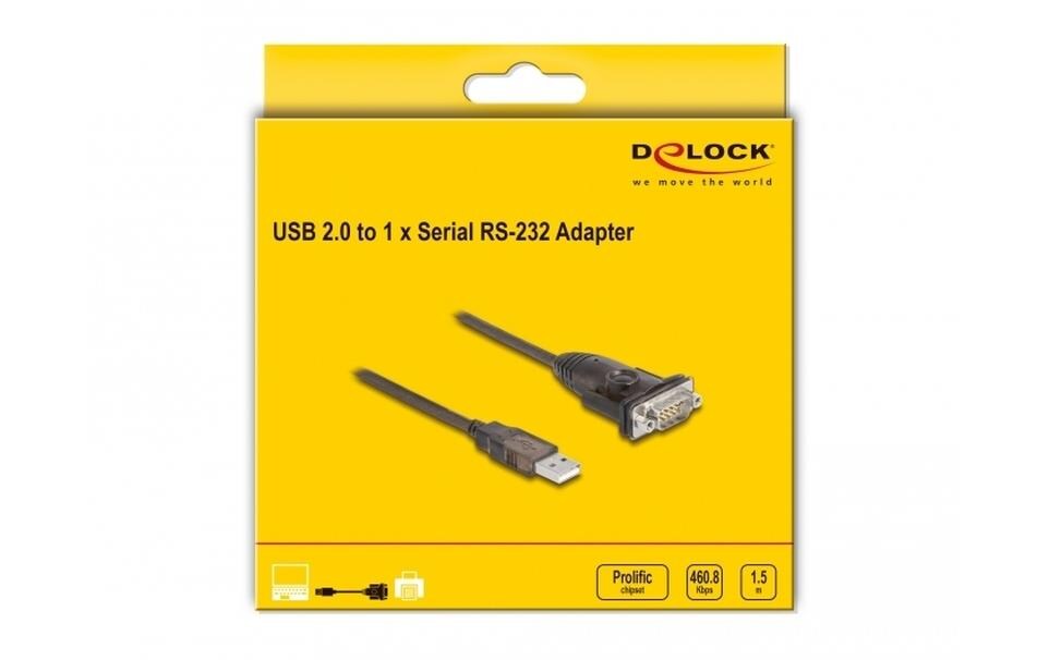 Serial-Adapter 62645 USB Typ-A zu RS-232 mit MutternUSB Typ-A zu Seriell RS-232