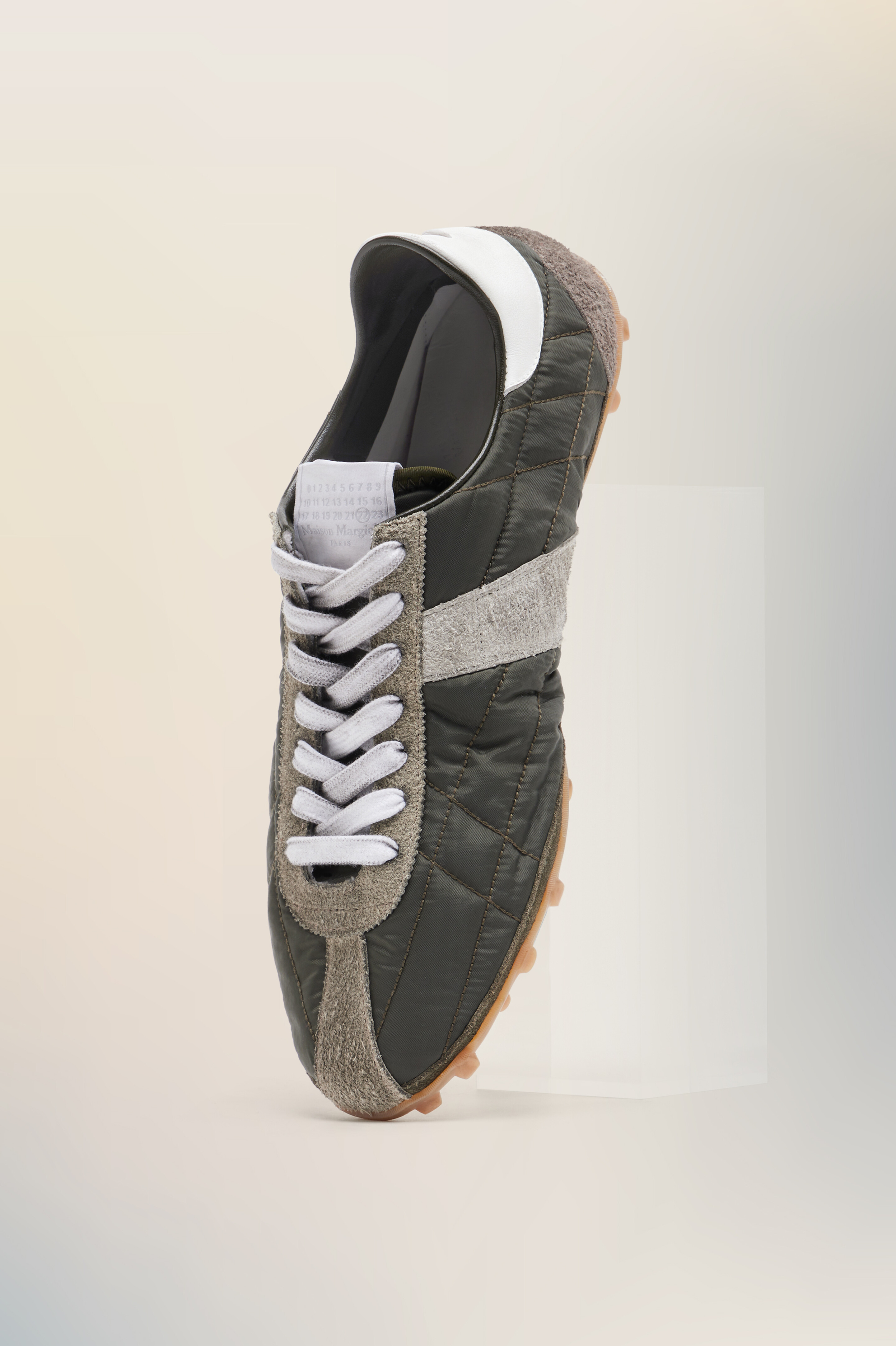 Sprinters verts pour homme Vert foncé et blanc