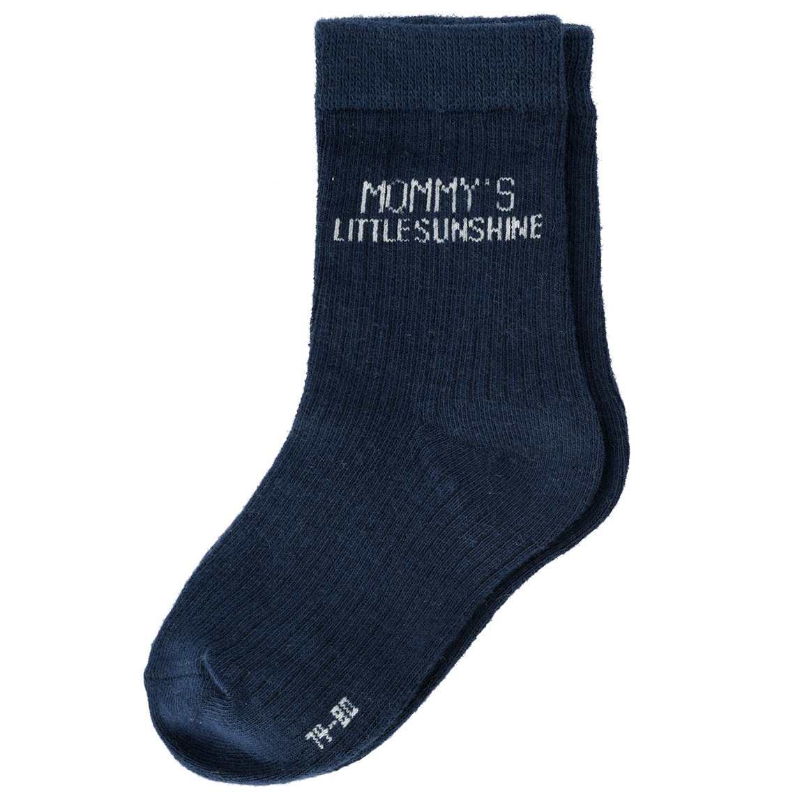 Topomini 3 Paar Baby Socken mit Sprüchen beige / braun / dunkelblau