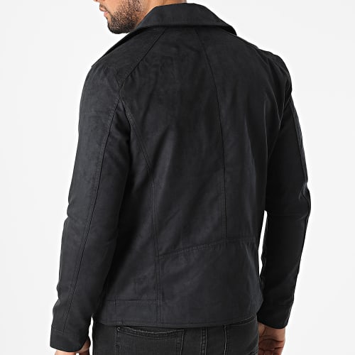 Veste Zippée Suédine Nolan Noir