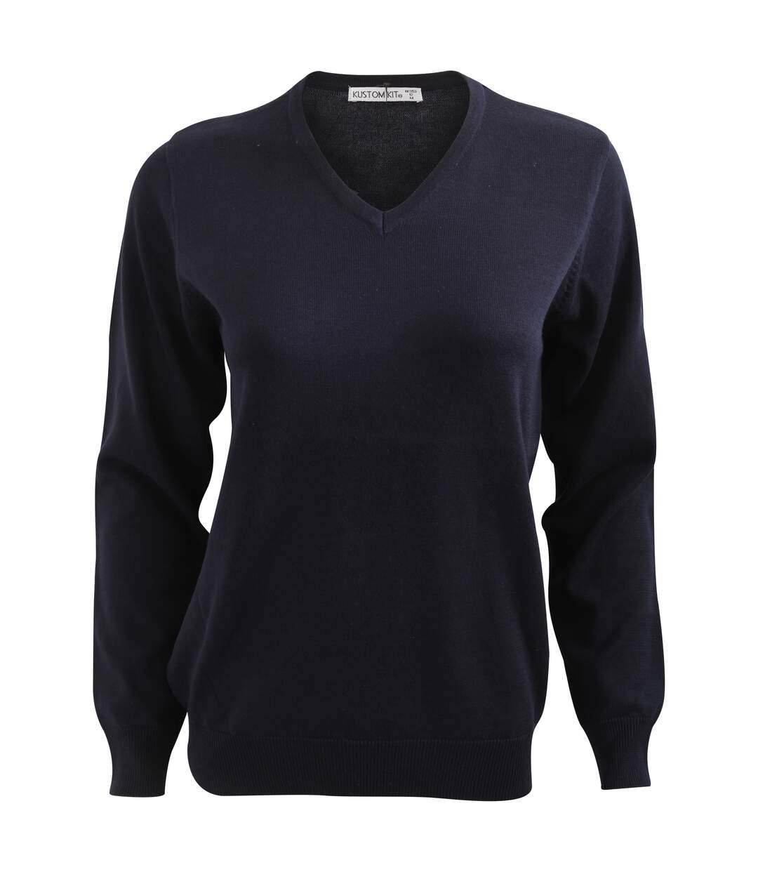 Pull à col en V Kustom Kit Arundel pour femme (Bleu marine) - UTBC1447