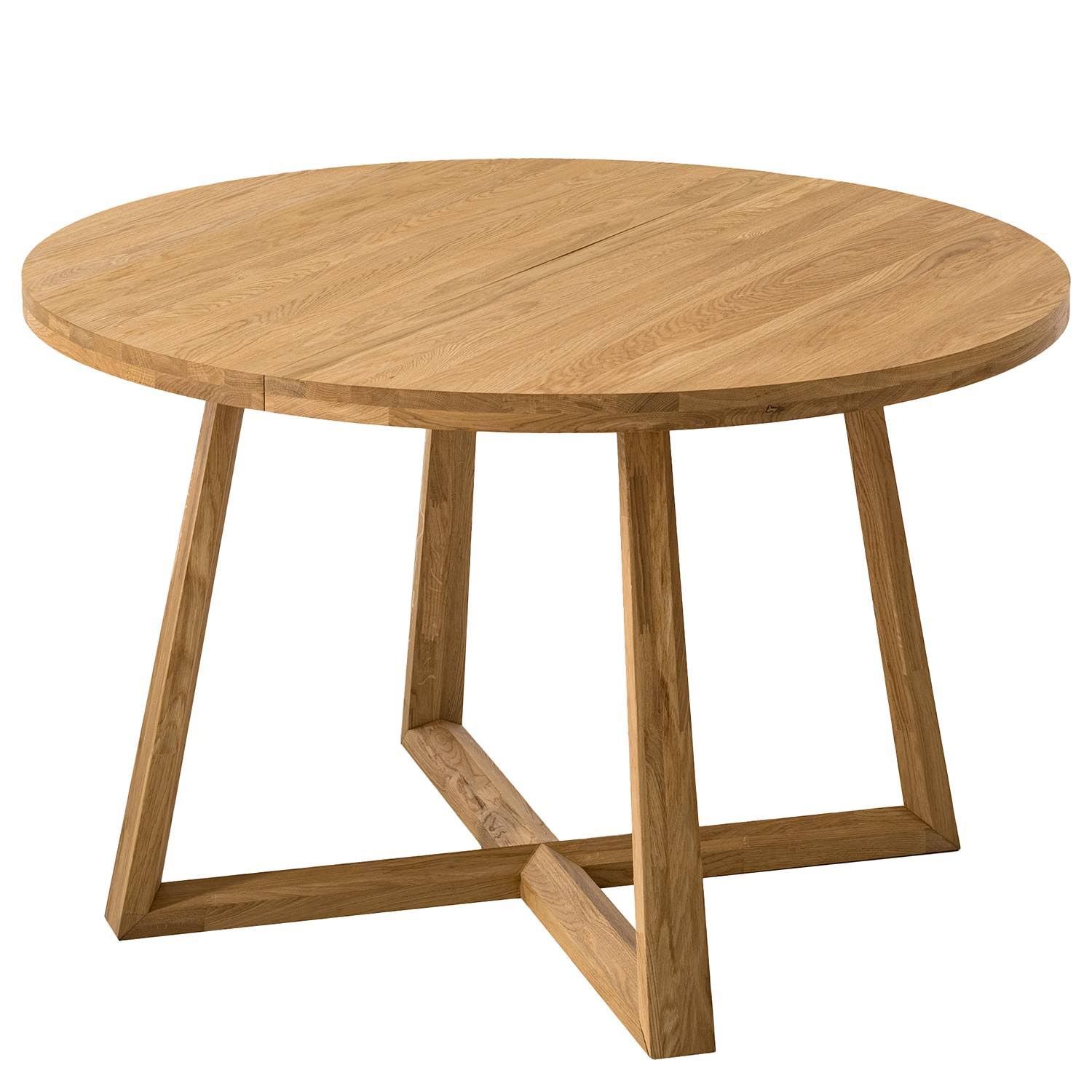 Ars Natura Massiver Esstisch VOKSA Ø 120cm