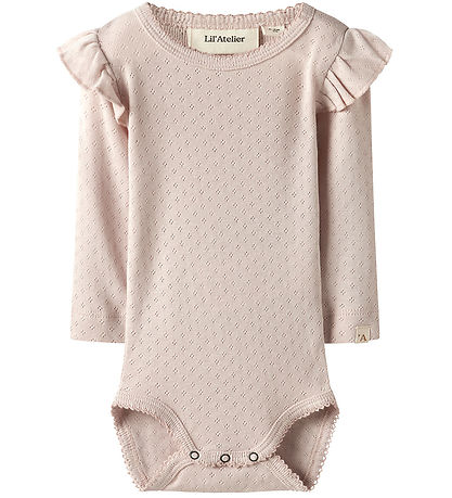Lil' Atelier Body L/æ - NbfRachel - Peach Peitsche m. Lochmuster