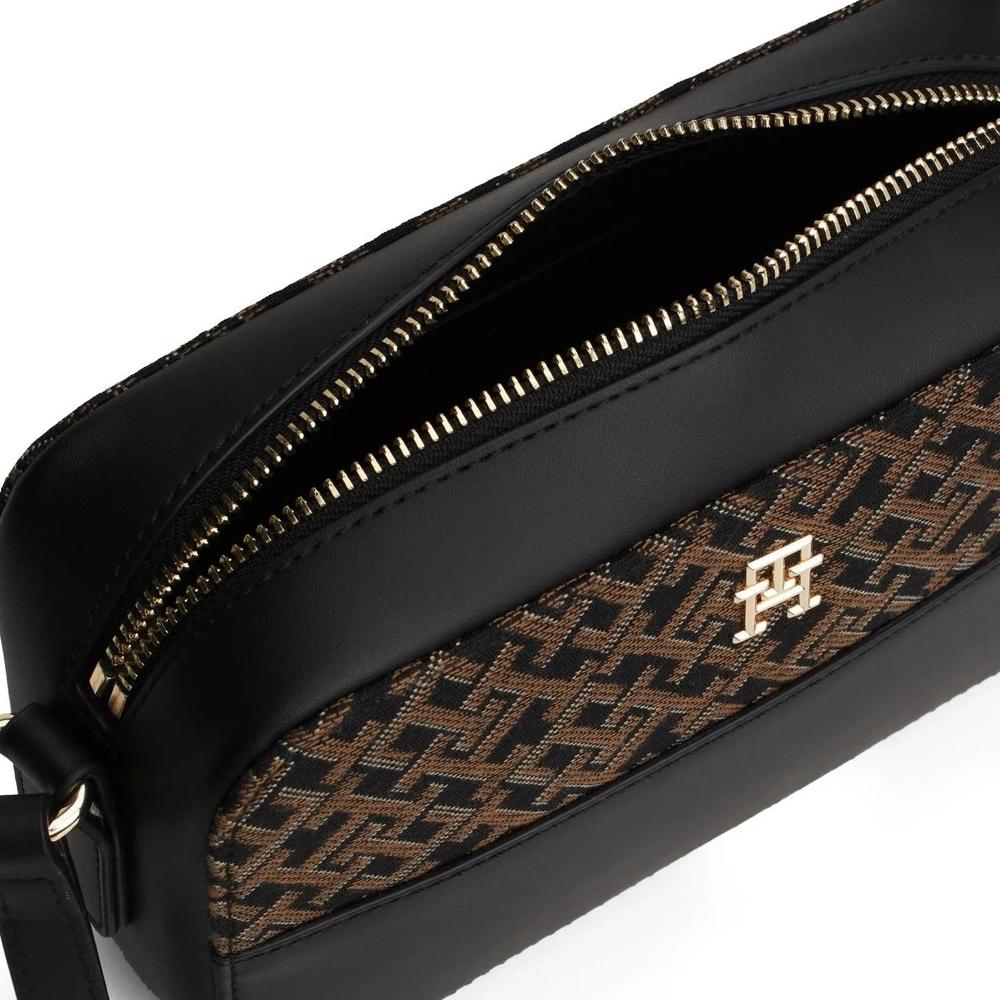 Tommy Hilfiger Sac à bandoulière Noir/Marron Femme Tommy Hilfiger Jacquard