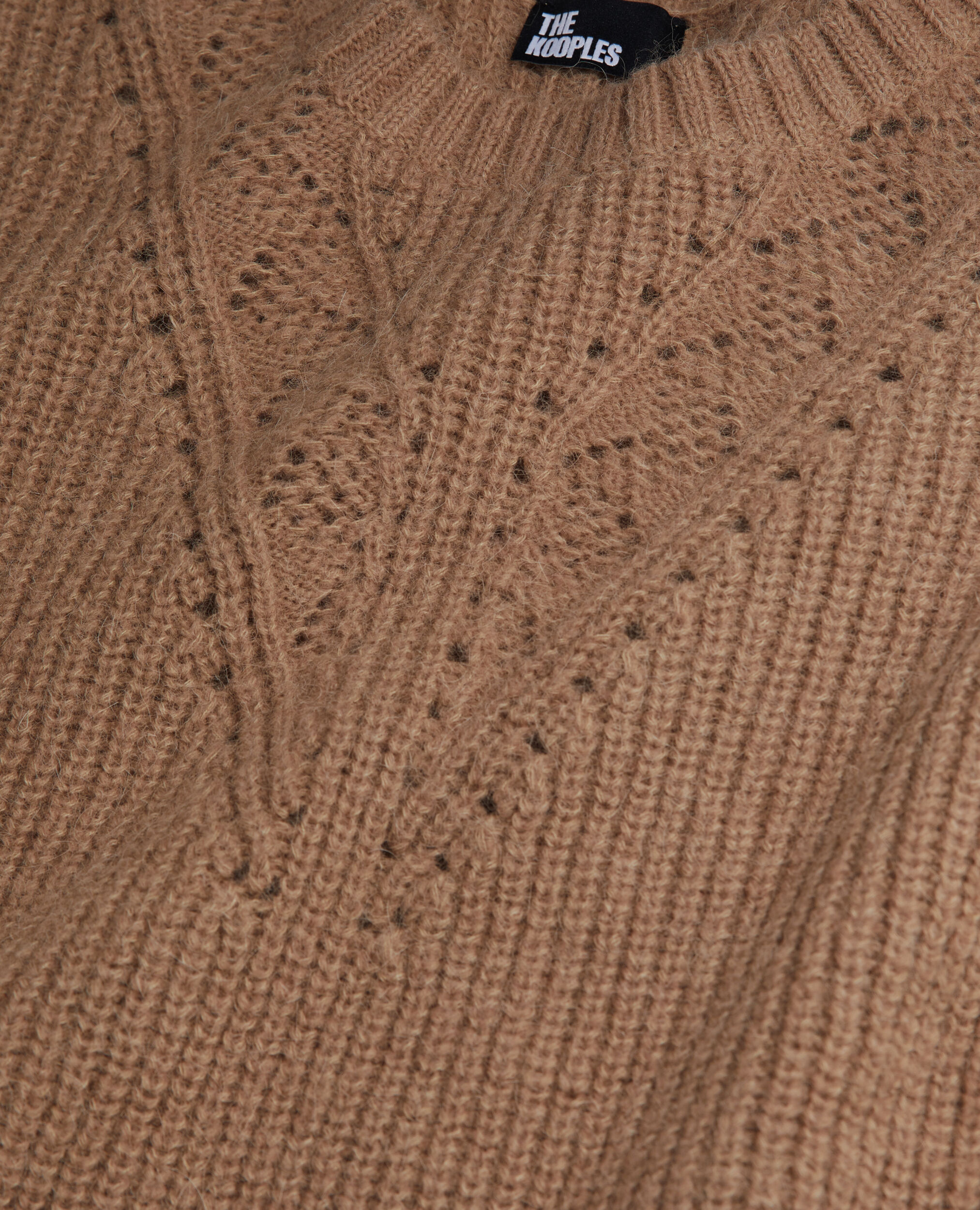Pull camel en laine mélangée