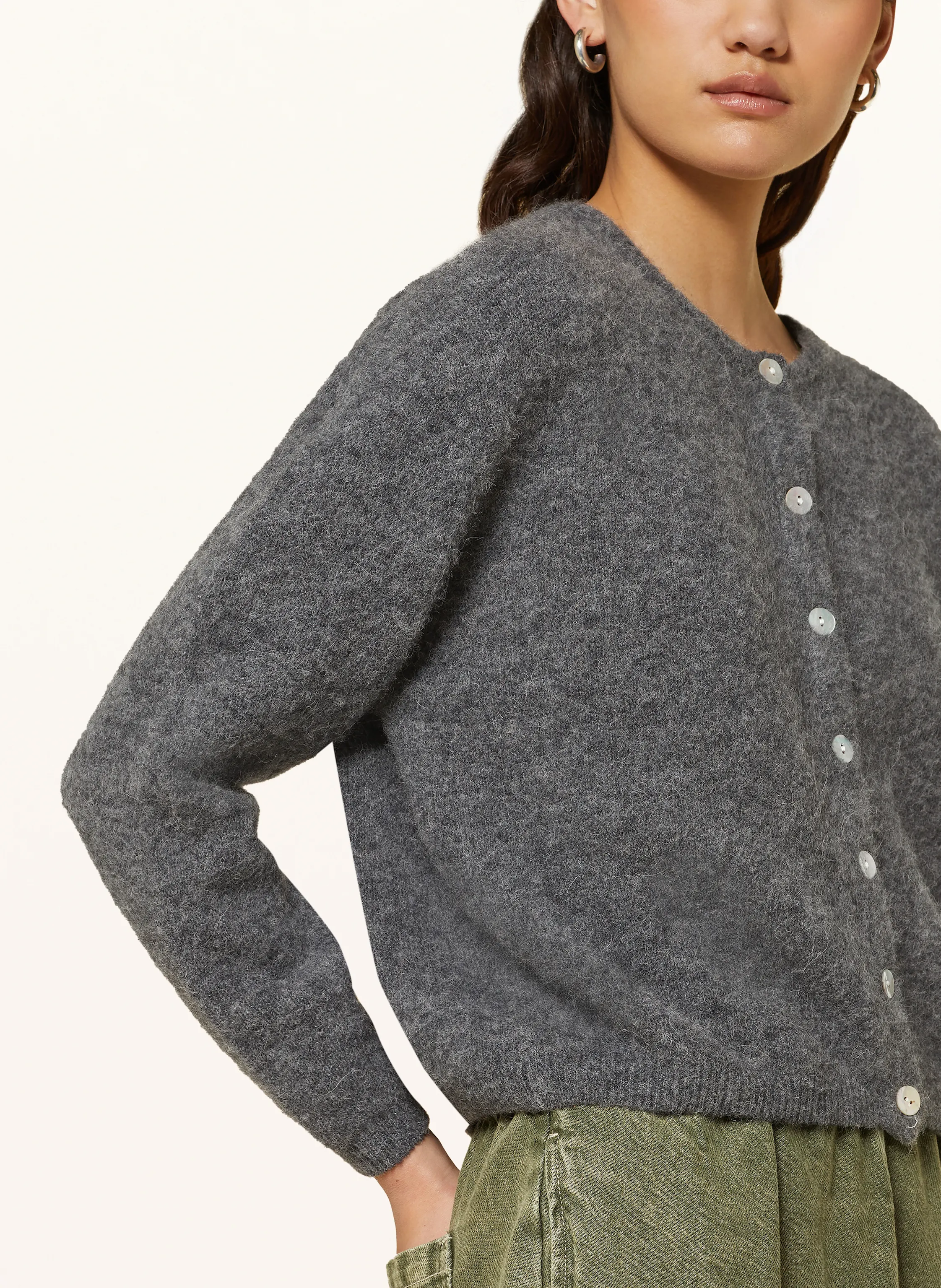 American Vintage Strickjacke mit Alpaka